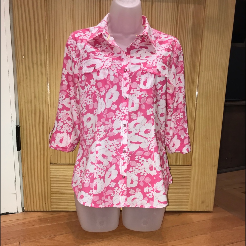 Vintage Izod Pink Blouse
